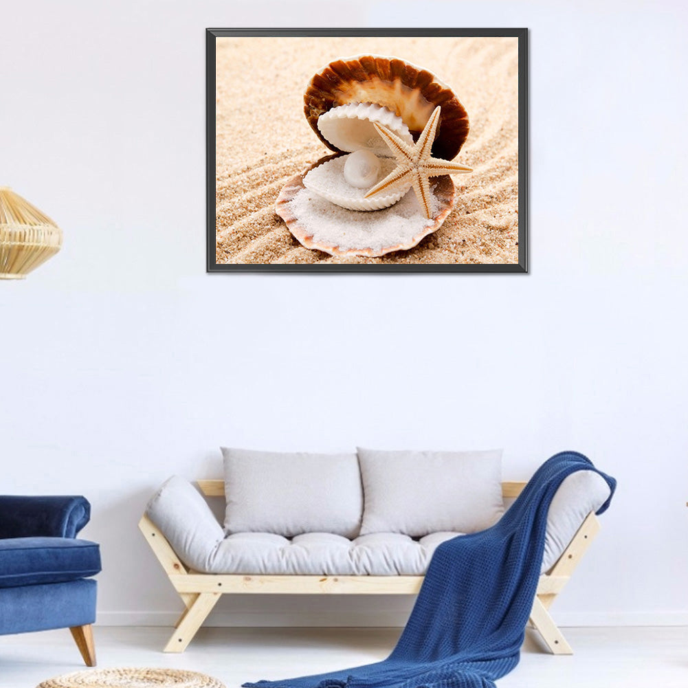 Sea Shells - Full Round Drill Diamond Painting 40*30CM