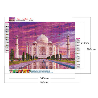 Taj Mahal - Full Round Drill Diamond Painting 40*30CM