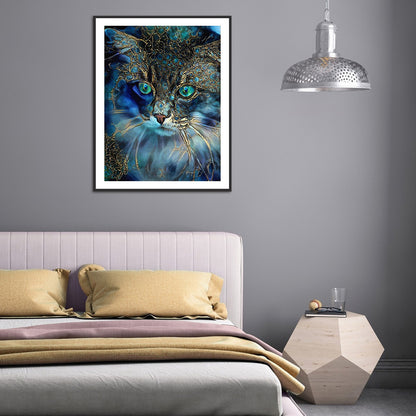 Cat - Full Round Drill Diamond Painting 40*50CM