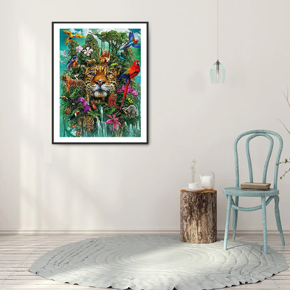 King Of The Forest - Full Round Drill Diamond Painting 40*50CM