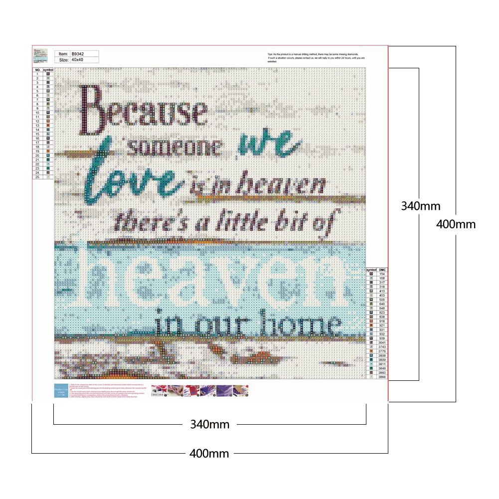 Word - Full Round Drill Diamond Painting 40*40CM