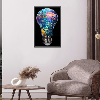 Bulb Ocean - Full Round Drill Diamond Painting 30*50CM