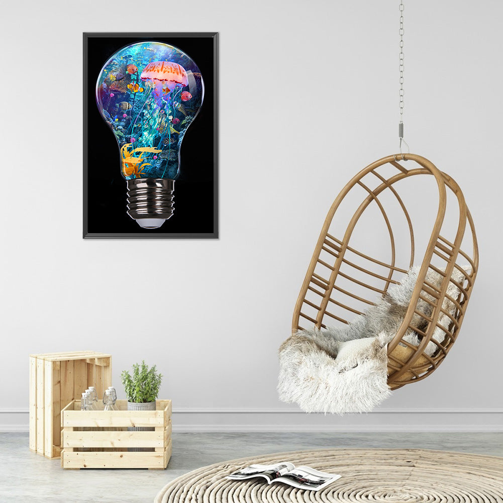 Bulb Ocean - Full Round Drill Diamond Painting 30*50CM