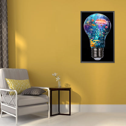 Bulb Ocean - Full Round Drill Diamond Painting 30*50CM