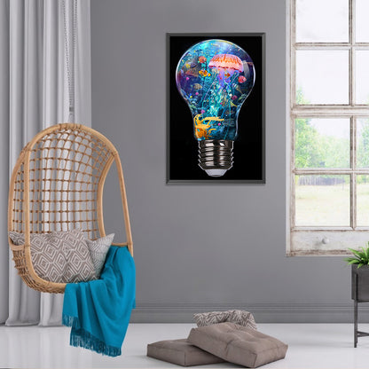 Bulb Ocean - Full Round Drill Diamond Painting 30*50CM