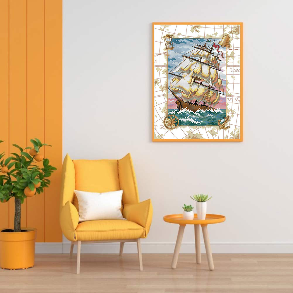 Voyage - 14CT Counted Cross Stitch 22*31CM