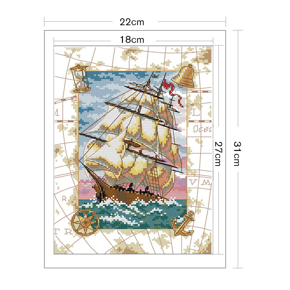 Voyage - 14CT Counted Cross Stitch 22*31CM