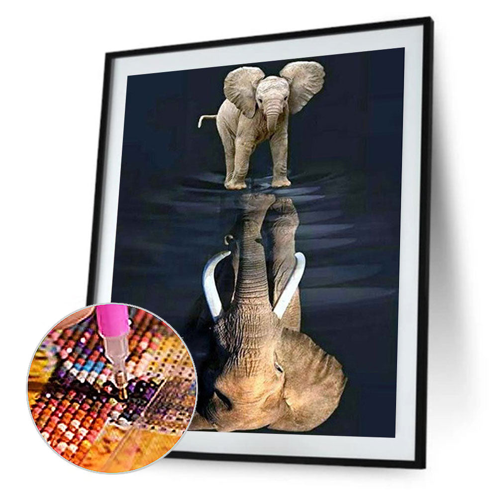 Elephant - Full Round Drill Diamond Painting 30*40CM