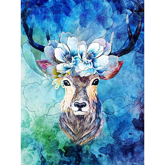Deer - Full Round Drill Diamond Painting 30*40CM