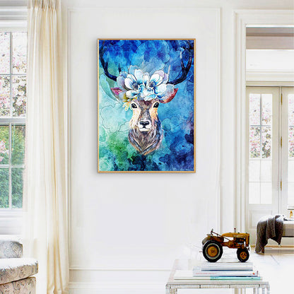 Deer - Full Round Drill Diamond Painting 30*40CM