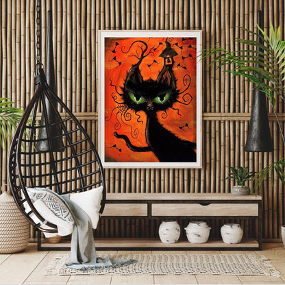 Cat - Full Round Drill Diamond Painting 30*40CM