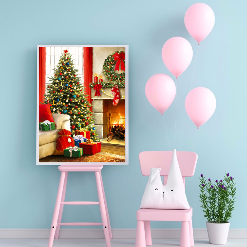 Christmas - Full Round Drill Diamond Painting 30*40CM