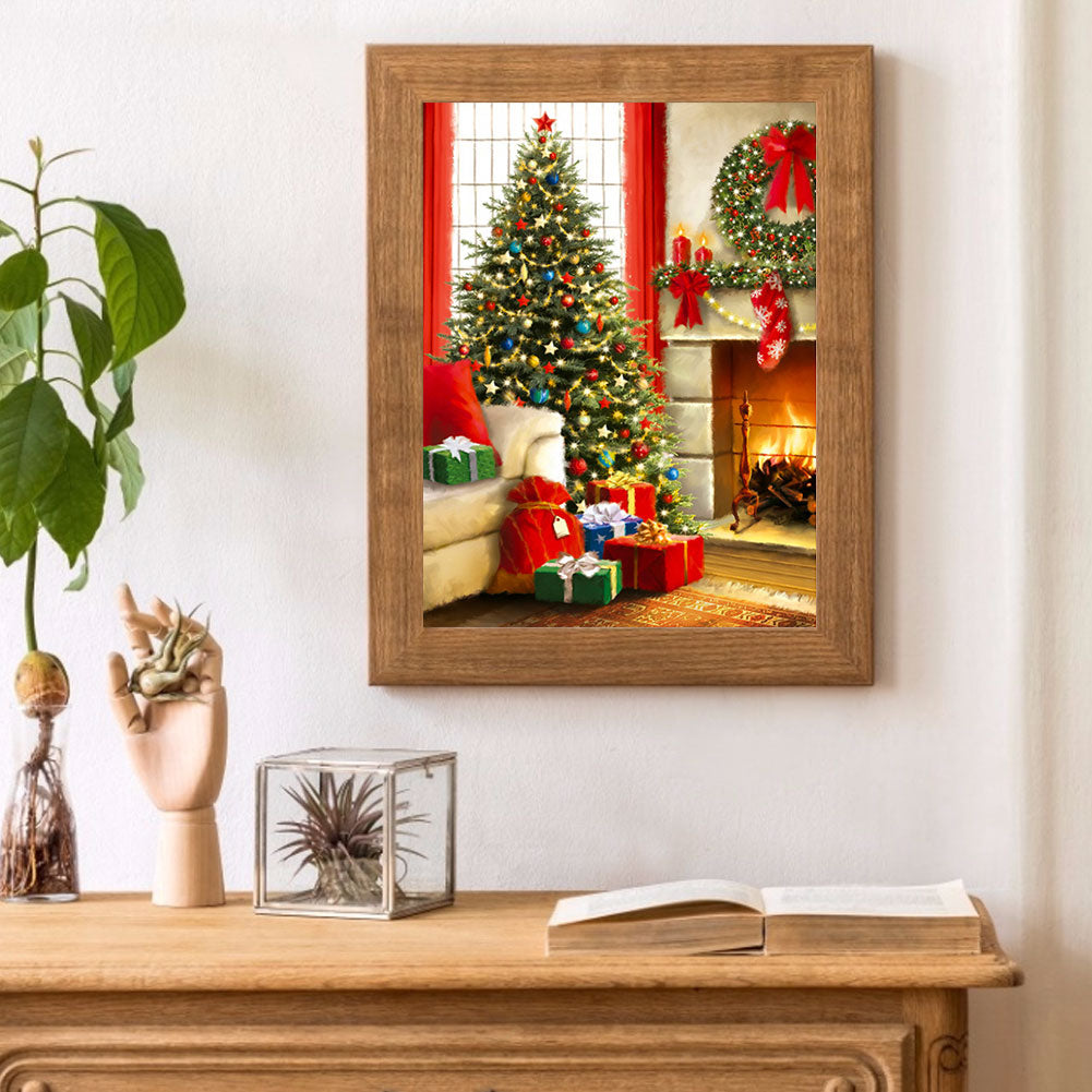 Christmas - Full Round Drill Diamond Painting 30*40CM