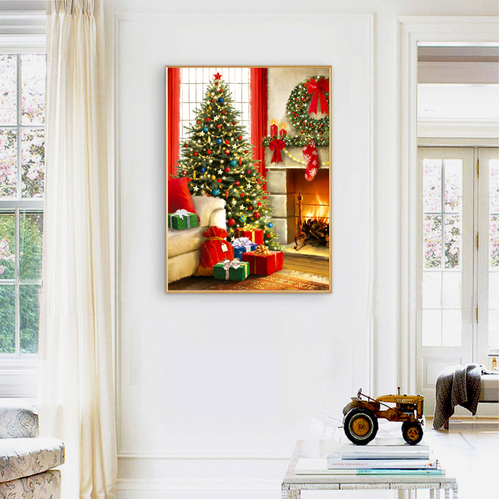 Christmas - Full Round Drill Diamond Painting 30*40CM