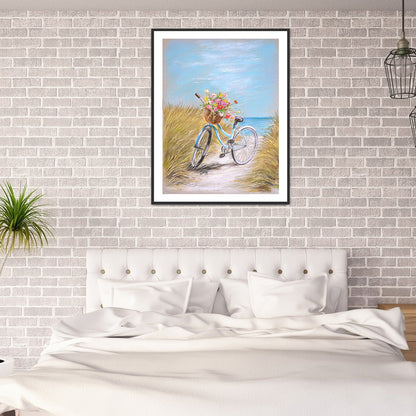 Pastoral Bike - Full Round Drill Diamond Painting 30*40CM