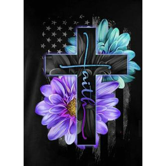 Cross - Full Round Drill Diamond Painting 30*40CM