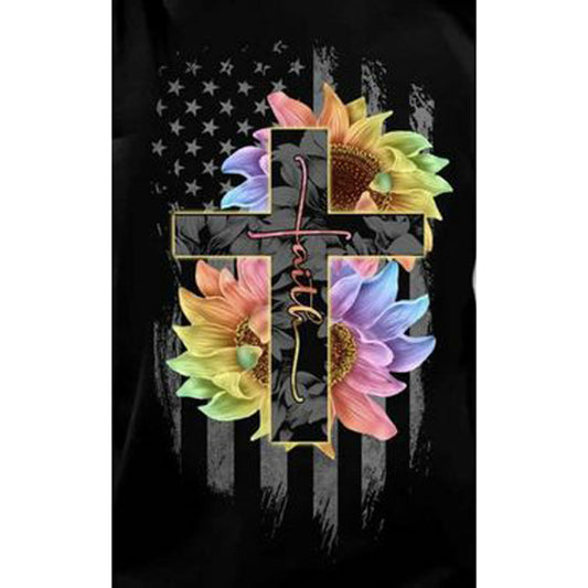 Cross - Full Round Drill Diamond Painting 30*40CM