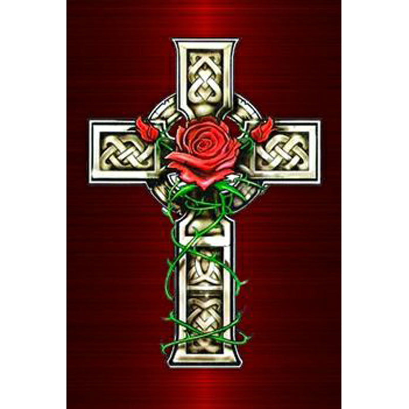 Cross - Full Round Drill Diamond Painting 30*40CM