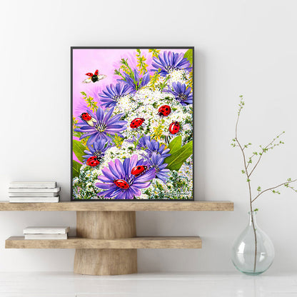 Flower Bush - Full Round Drill Diamond Painting 30*40CM