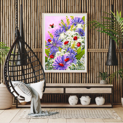 Flower Bush - Full Round Drill Diamond Painting 30*40CM