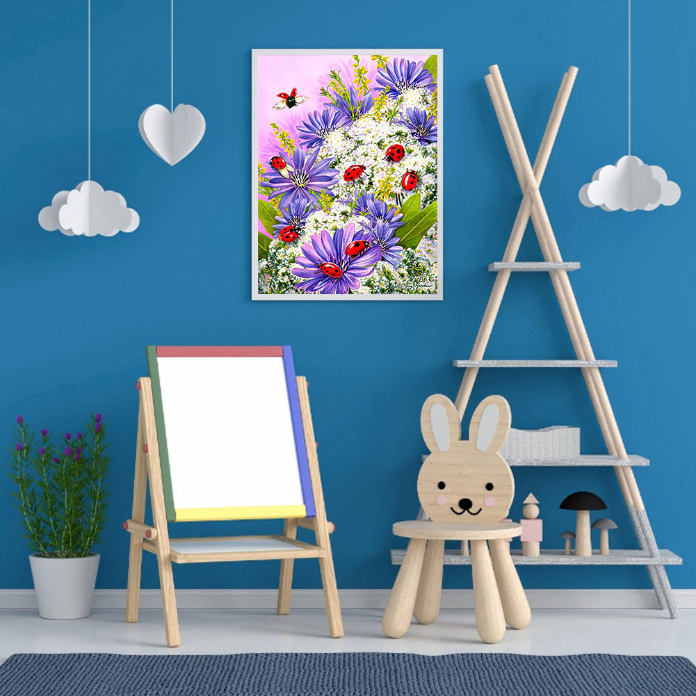 Flower Bush - Full Round Drill Diamond Painting 30*40CM