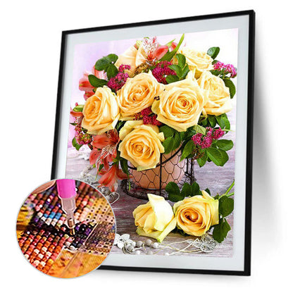 Bouquet - Full Round Drill Diamond Painting 30*40CM