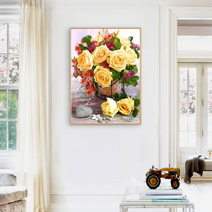 Bouquet - Full Round Drill Diamond Painting 30*40CM