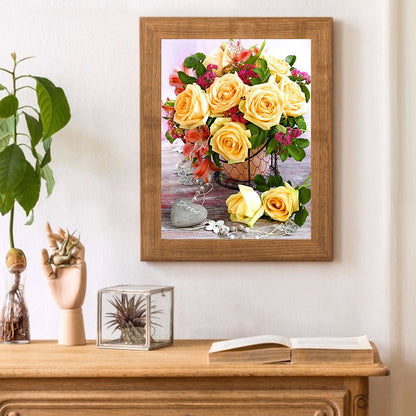 Bouquet - Full Round Drill Diamond Painting 30*40CM