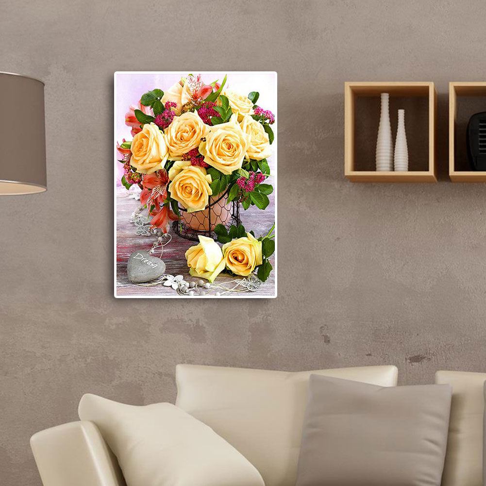 Bouquet - Full Round Drill Diamond Painting 30*40CM