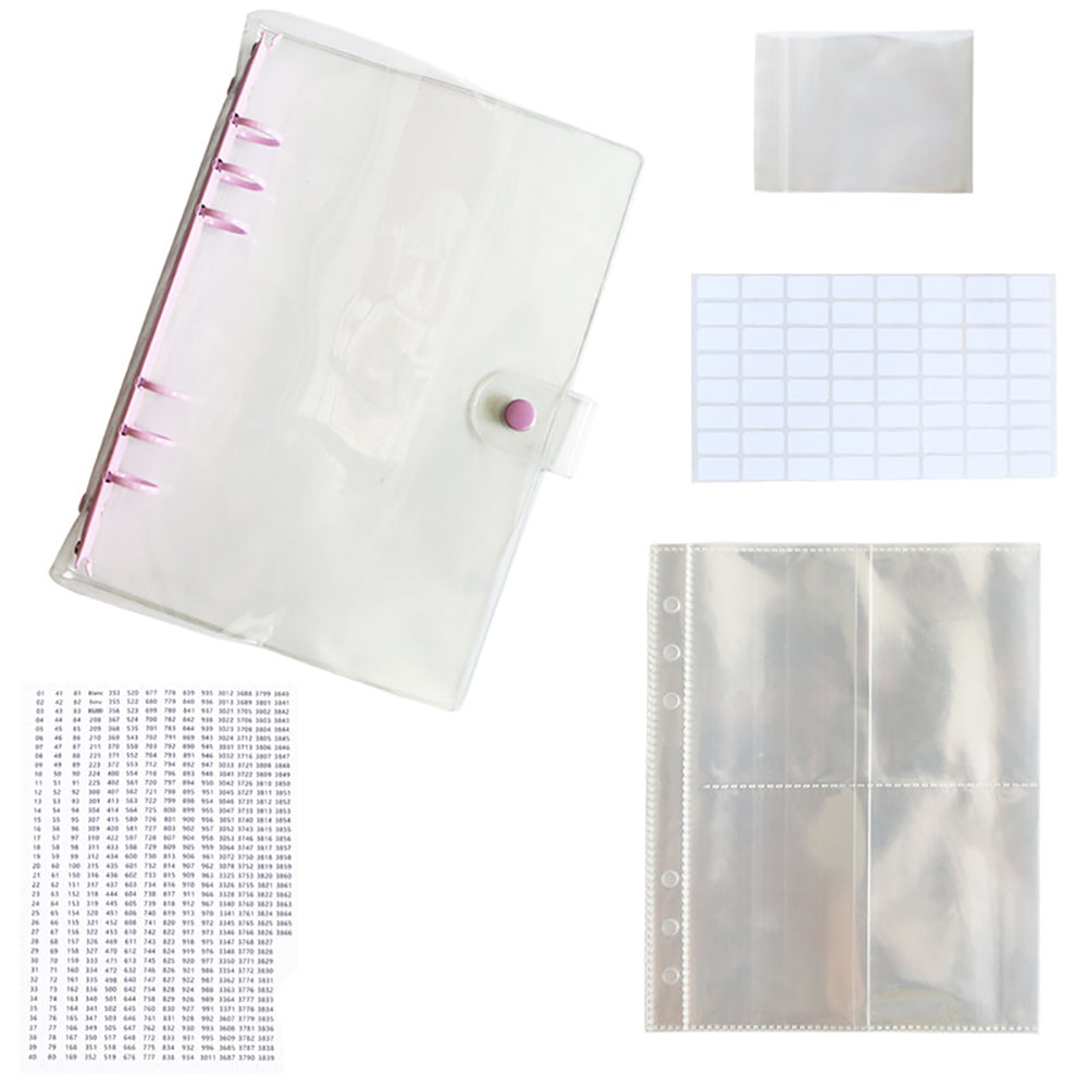 Diamond Painting Storage Book Beads Container Clear Loose Leaf A5 Binder