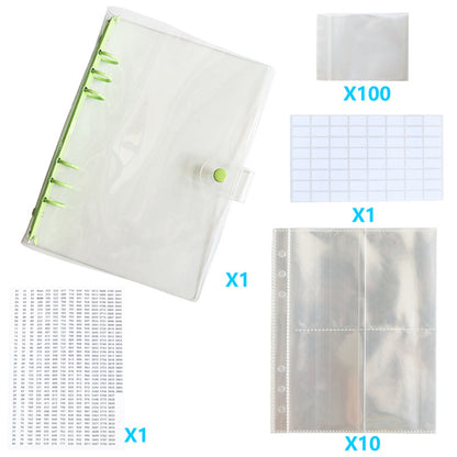 Diamond Painting Storage Book Beads Container Clear Loose Leaf A5 Binder