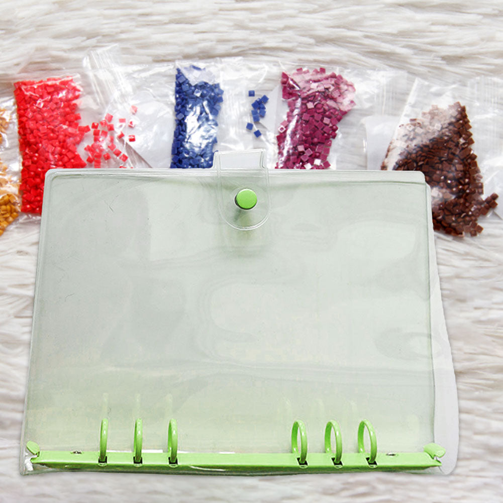 Diamond Painting Storage Book Beads Container Clear Loose Leaf A5 Binder