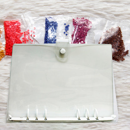 Diamond Painting Storage Book Beads Container Clear Loose Leaf A5 Binder