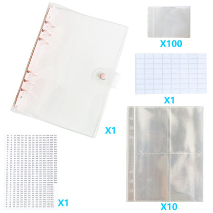 Diamond Painting Storage Book Beads Container Clear Loose Leaf A5 Binder