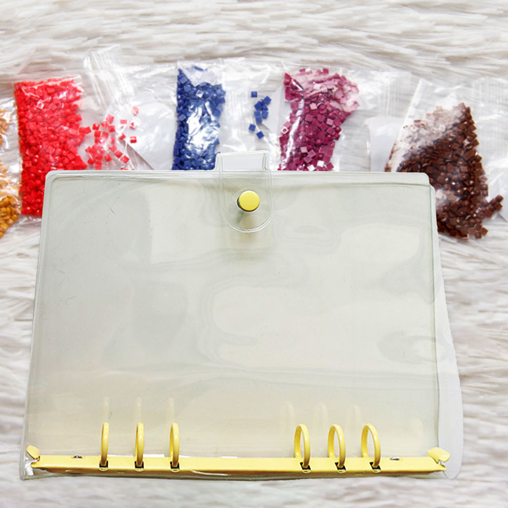 Diamond Painting Storage Book Beads Container Clear Loose Leaf A5 Binder