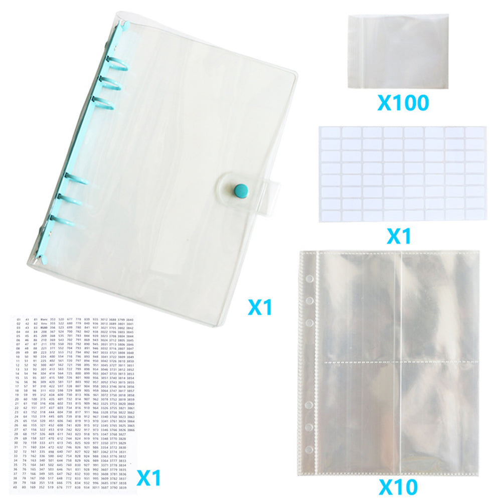 Diamond Painting Storage Book Beads Container Clear Loose Leaf A5 Binder