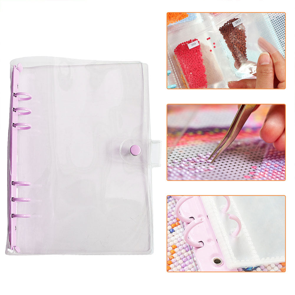 Diamond Painting Storage Book Beads Container A5 Album Binder No Loose Leaf