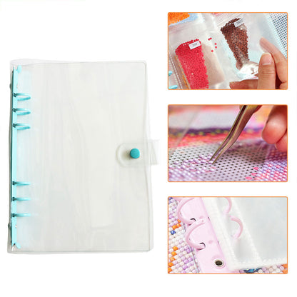 Diamond Painting Storage Book Beads Container A5 Album Binder No Loose Leaf