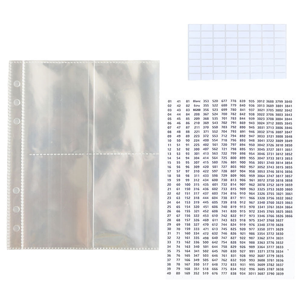 Diamond Painting Storage Book Clear Loose Leaf Self Sealing Plastic Bags