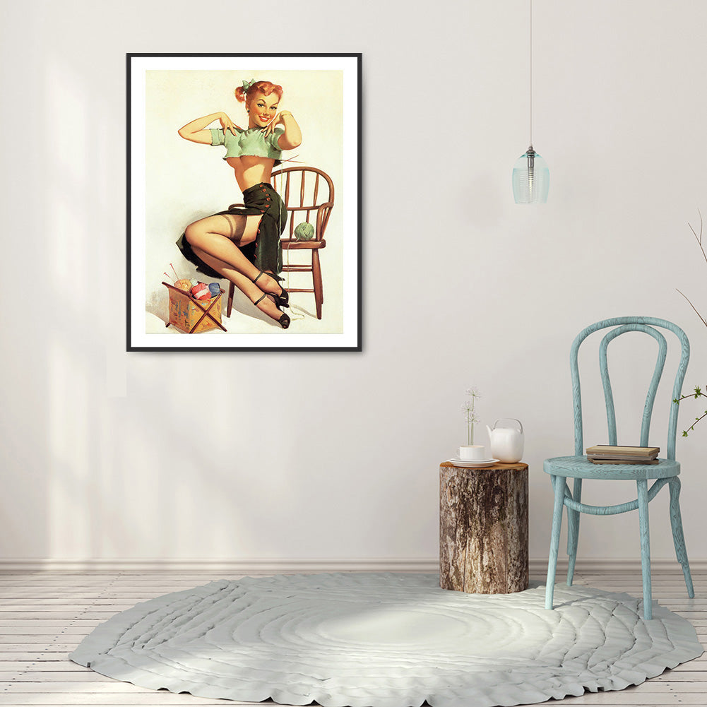 Sexy Woman - Full Round Drill Diamond Painting 30*40CM