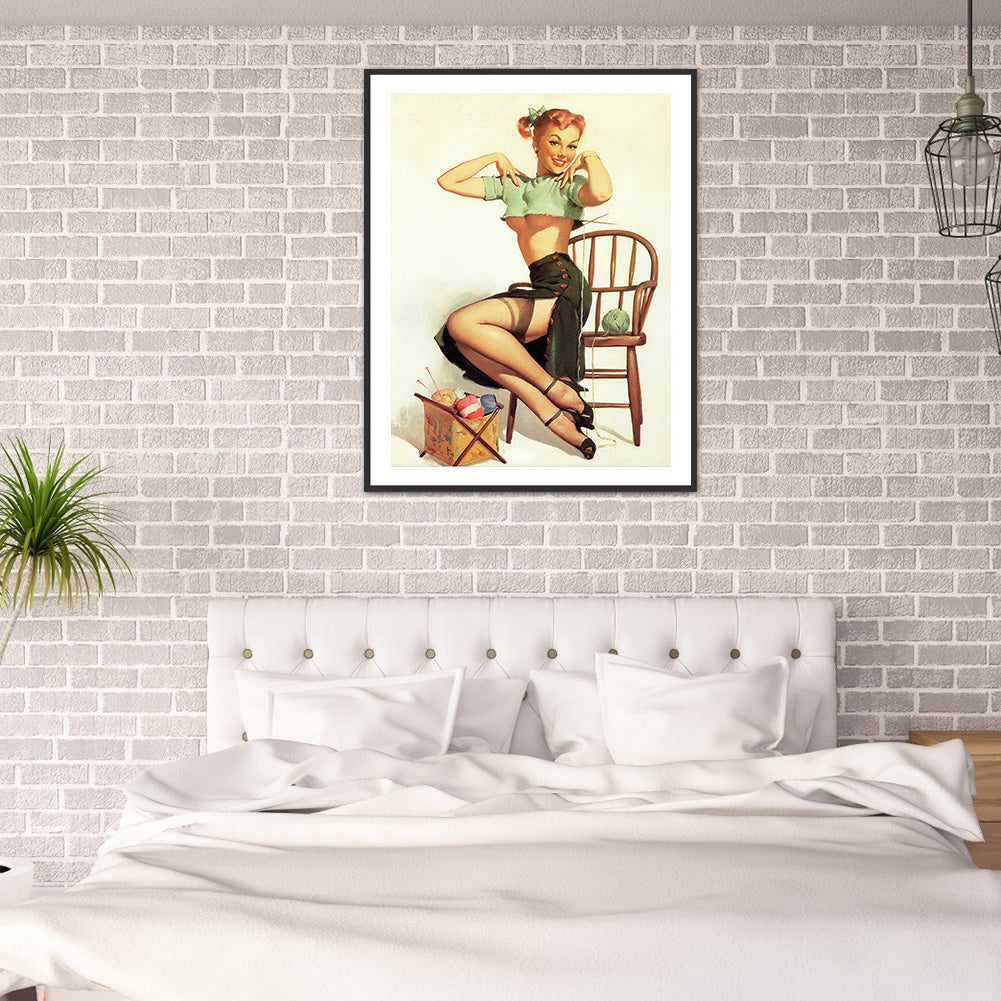 Sexy Woman - Full Round Drill Diamond Painting 30*40CM
