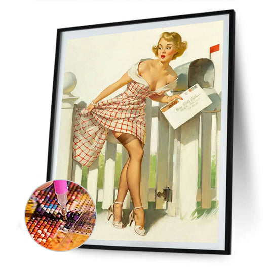 Sexy Woman - Full Round Drill Diamond Painting 30*40CM