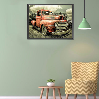 Classic Cars - Full Round Drill Diamond Painting 40*30CM