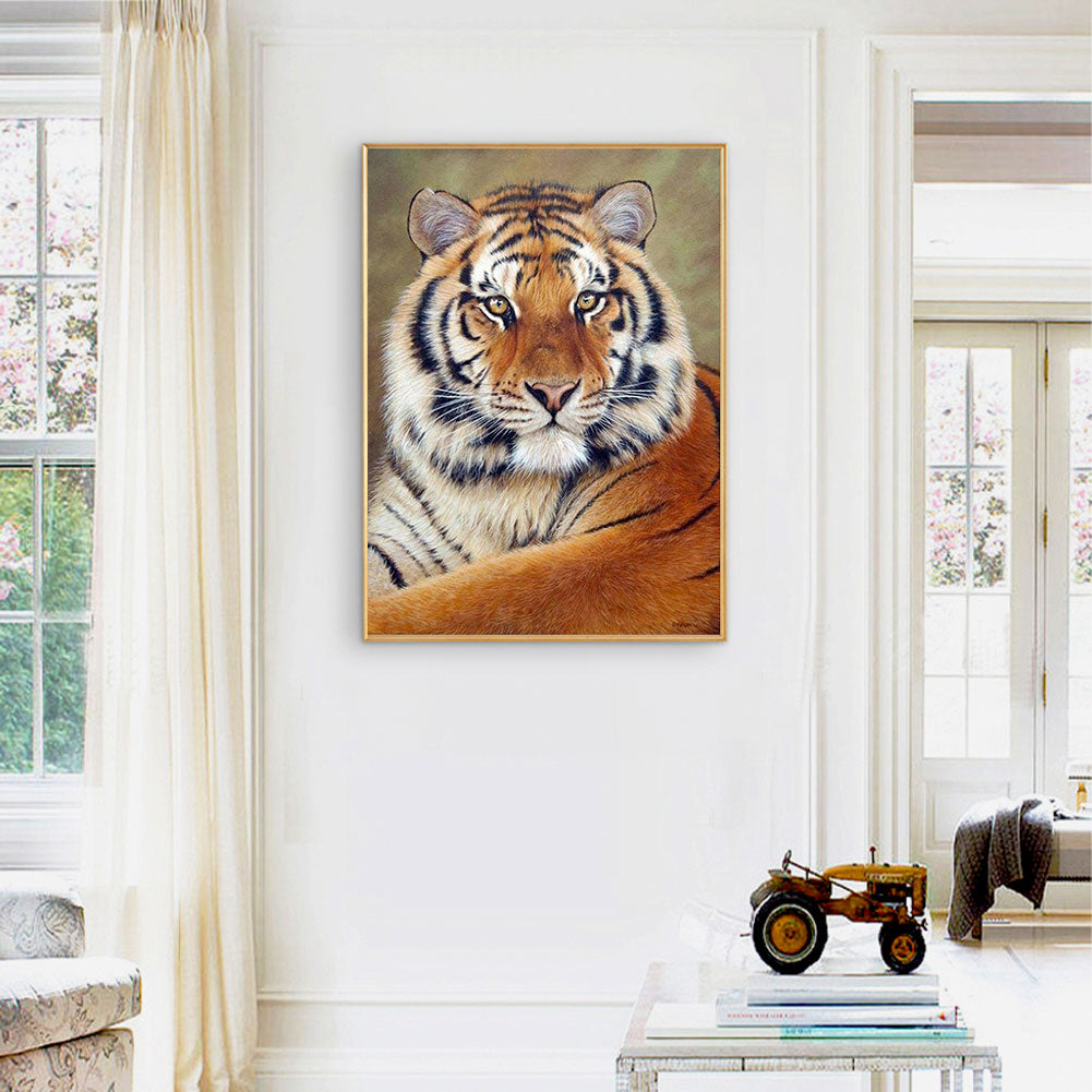 Tiger - Full Round Drill Diamond Painting 50*60CM