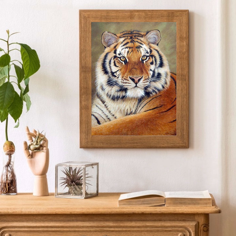 Tiger - Full Round Drill Diamond Painting 50*60CM