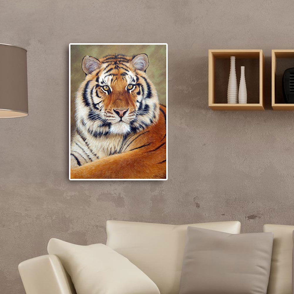 Tiger - Full Round Drill Diamond Painting 50*60CM