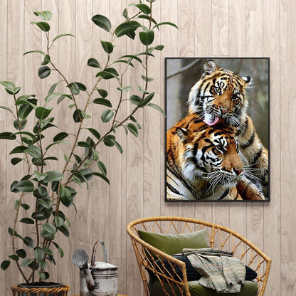 Tiger - Full Round Drill Diamond Painting 50*60CM