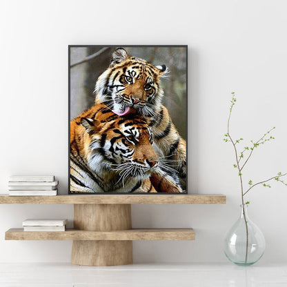 Tiger - Full Round Drill Diamond Painting 50*60CM