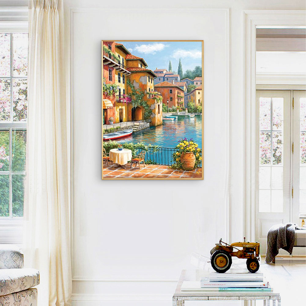 House Street - Full Round Drill Diamond Painting 50*60CM