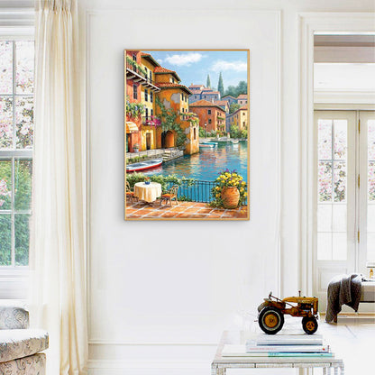 House Street - Full Round Drill Diamond Painting 50*60CM